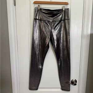 Athleta Shimmering Silver Leggings